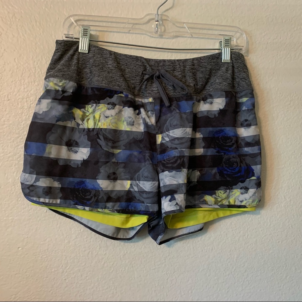 MPG Workout Fitness Running Double Layer Shorts Size M